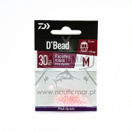 Pérolas Daiwa Iridescentes Rosa 3.5mm 30un | Nauticmar