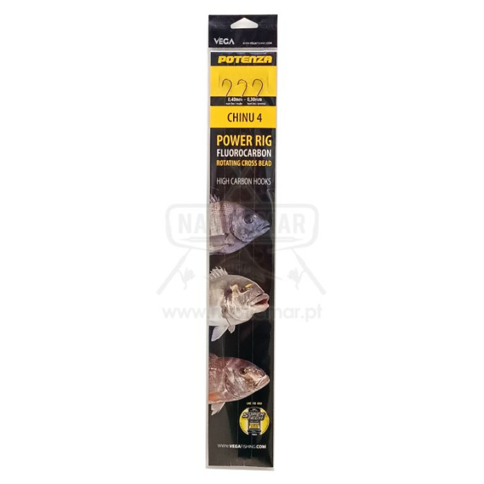 Montagem Vega Potenza Power Rig Fluorocarbon Nº4 | Nauticmar