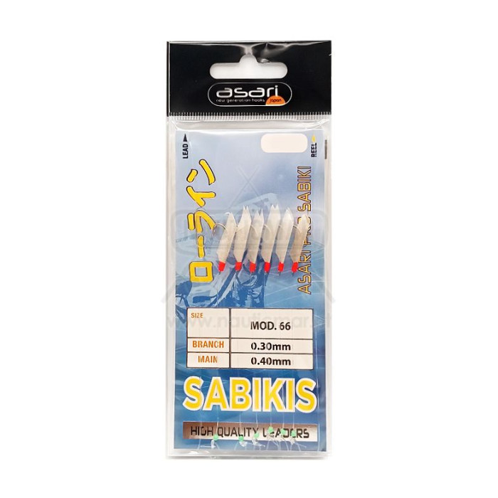 Montagem Evia Sabiki Flashing Rig Piel de Pez Nº6 | Nauticmar