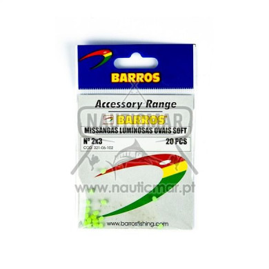 Missangas Barros Ovais Soft Luminosas 2x3mm | Nauticmar