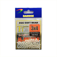 Missangas Barros Egg Soft Bead 3x4mm 100un | Nauticmar
