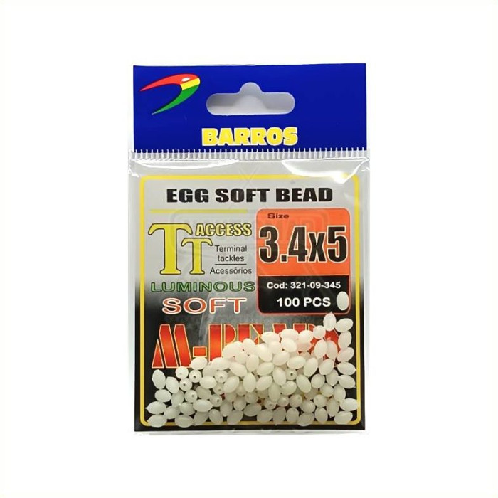Missangas Barros Egg Soft Bead 3.4x5mm 100un | Nauticmar