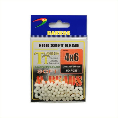 Missangas Barros Egg Soft Bead 4x6mm 60un | Nauticmar