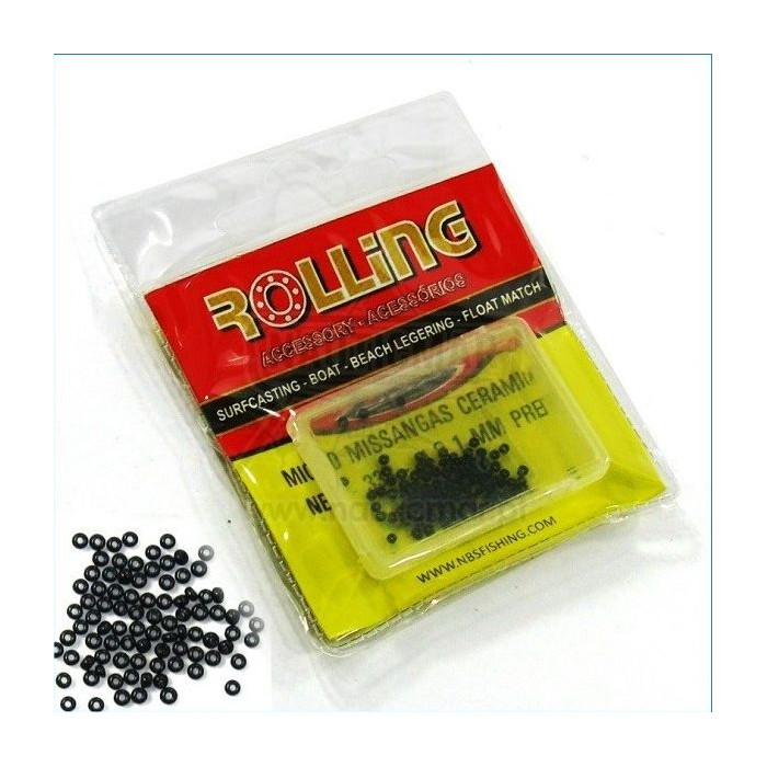 Micro Missangas NBS Cerâmica 1mm Preto 100un | Nauticmar