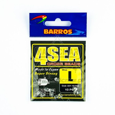 Missangas Barros 4Sea Cross Beads L 10un | Nauticmar