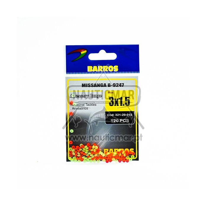 Missangas Barros B-9247 3x1.5mm 120un | Nauticmar