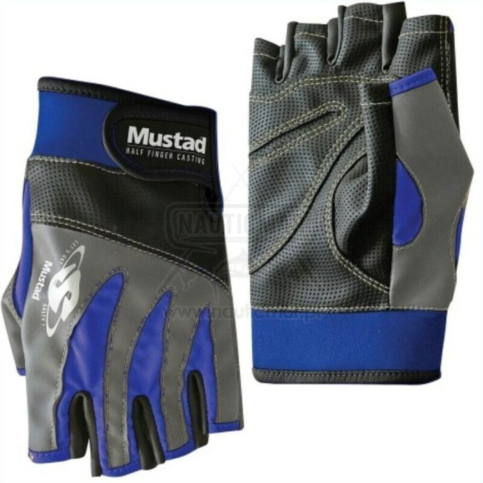 Luvas Mustad Half Finger M | Nauticmar