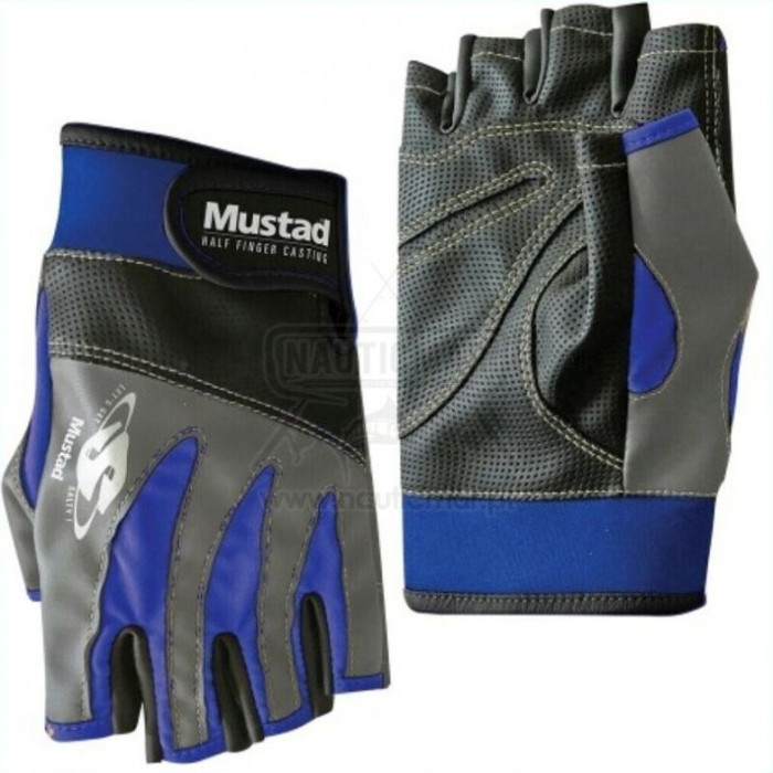 Luvas Mustad Half Finger S | Nauticmar