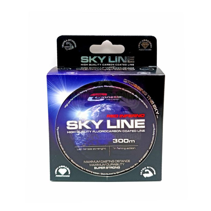 Linha Cinnetic Sky Line Red Inferno 0.24mm 300m | Nauticmar