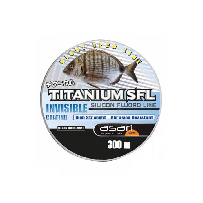 Linha Asari Titanium SFL Silic. Fluoro 0.22mm | Nauticmar