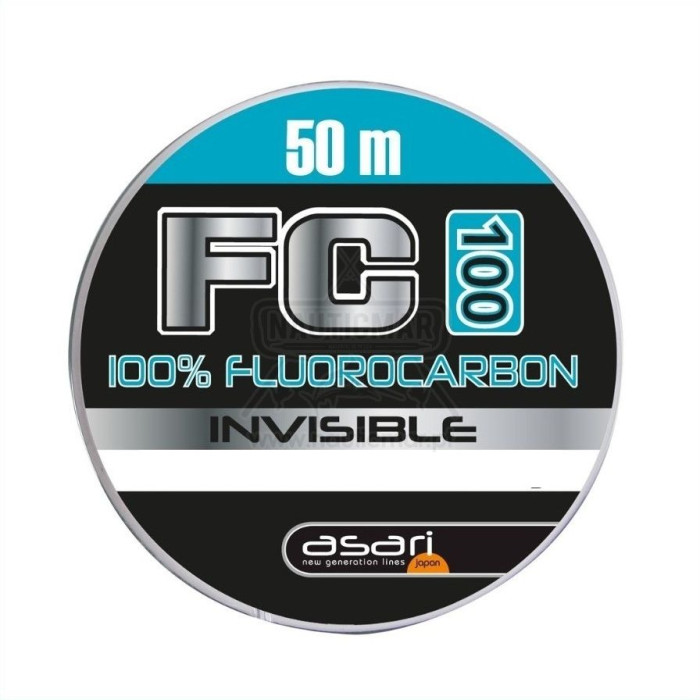Linha Asari FC-100 100% Fluorocarbono 0.30mm 50m | Nauticmar