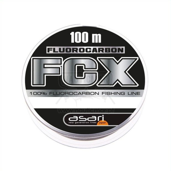 Linha Asari FCX Fluorocarbon 0.45mm 100m | Nauticmar