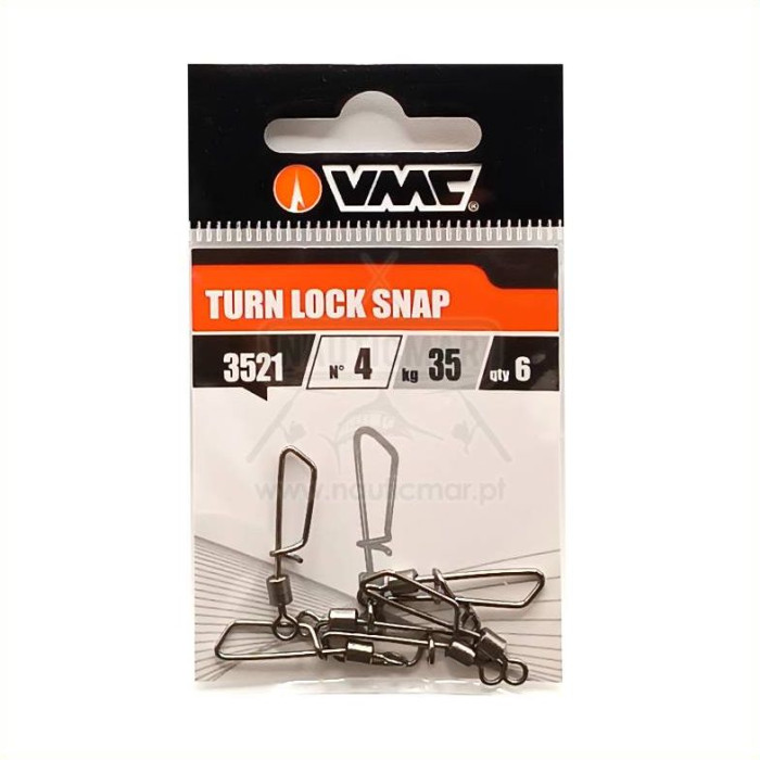 Destorcedor VMC 3521 Turn Lock Snap Nº4 35kg 6un | Nauticmar
