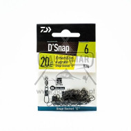Destorcedor Daiwa Agrafe Snap Swivel C 10kg Nº6 | Nauticmar