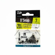 Destorcedor Daiwa Agrafe Snap Swivel C 10kg Nº7 | Nauticmar