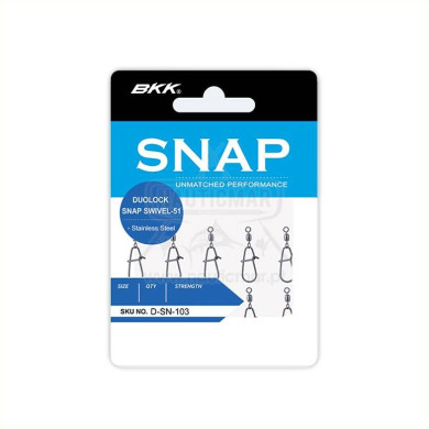 Destorcedor BKK Duolock Snap Swivel 51 SS Nº0 | Nauticmar