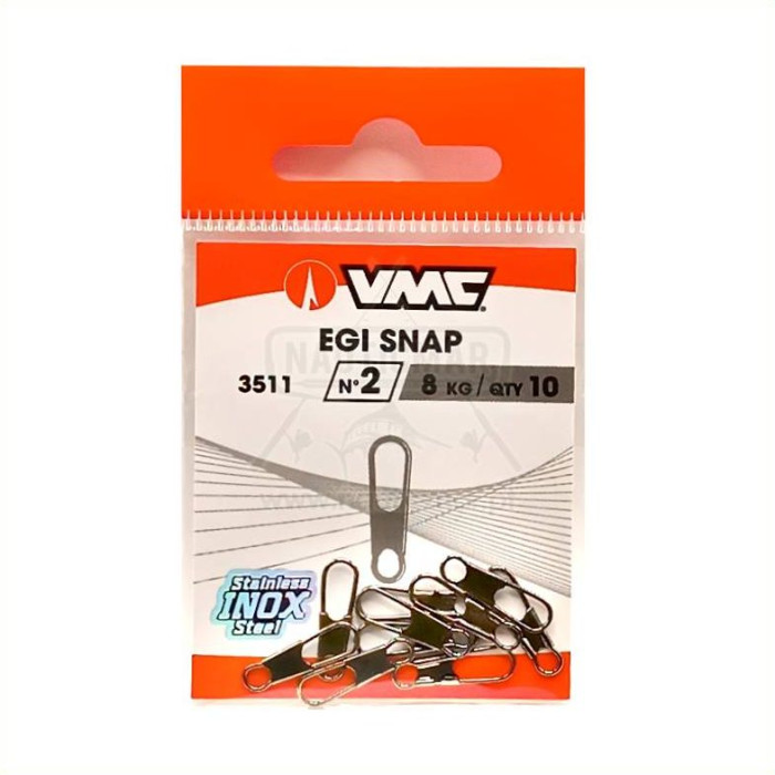 Clip VMC 3511 Egi Snap Nº2 8kg 10un | Nauticmar