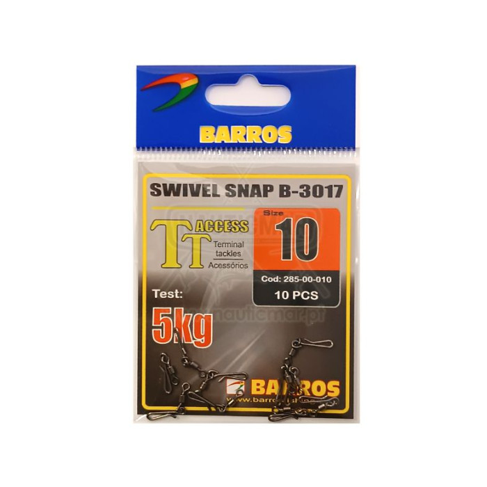 Clip Destorcedor Barros TT Swivel Snap B-3017 Nº10 5kg | Nauticmar