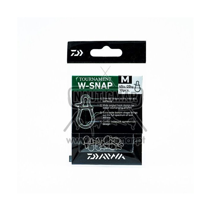 Clip Daiwa Tournament W Snap 20kg M | Nauticmar