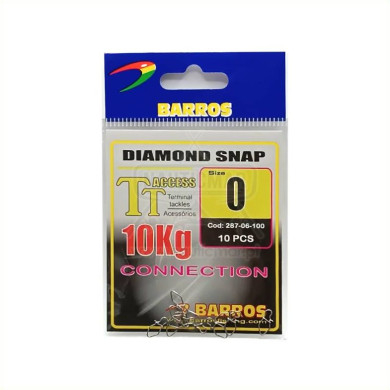 Clip Barros Diamond Snap Nº0 10un | Nauticmar