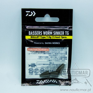 Chumbo Daiwa Worm Sinker Bala 7g 3un | Nauticmar