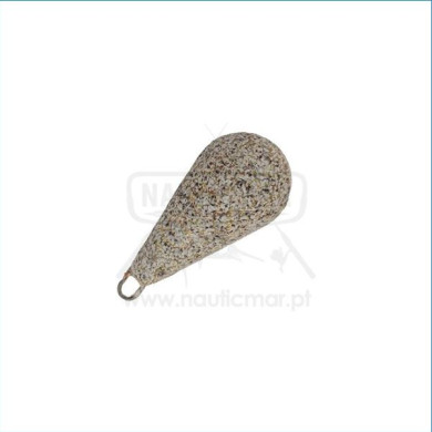 Chumbada Lágrima com Argola Revestida Areia 35g | Nauticmar
