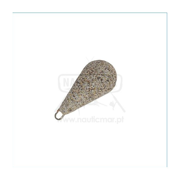 Chumbada Lágrima com Argola Revestida Areia 40g | Nauticmar