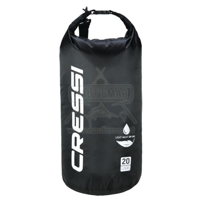 Bolsa Cressi Dry PVC Tek Negra 20L | Nauticmar