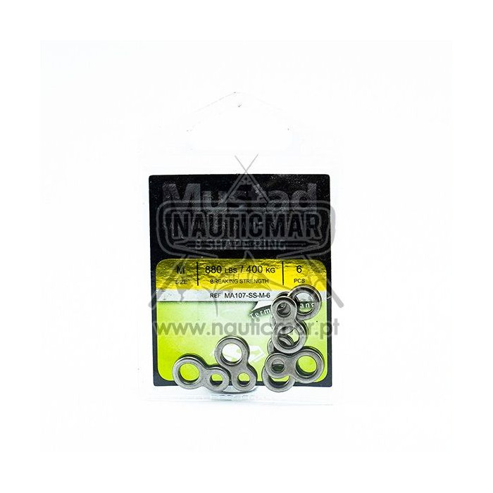 Argolas Mustad Em Oito M 6un | Nauticmar