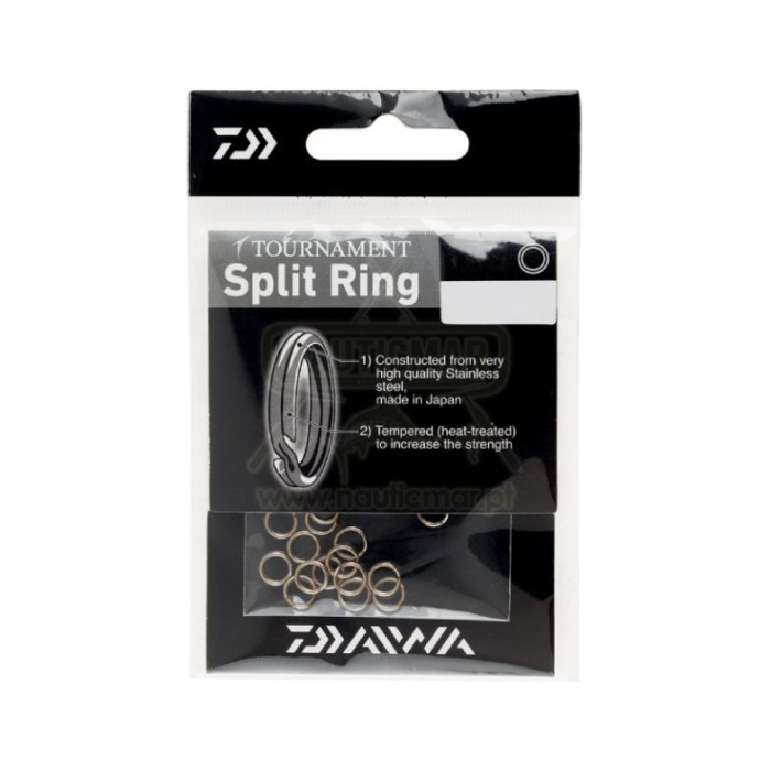 Argolas Daiwa Tournament Split Ring 50lb 27.9kg | Nauticmar