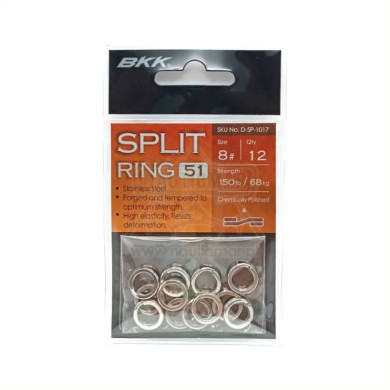Argolas BKK Split Ring 51 SS Nº8 | Nauticmar