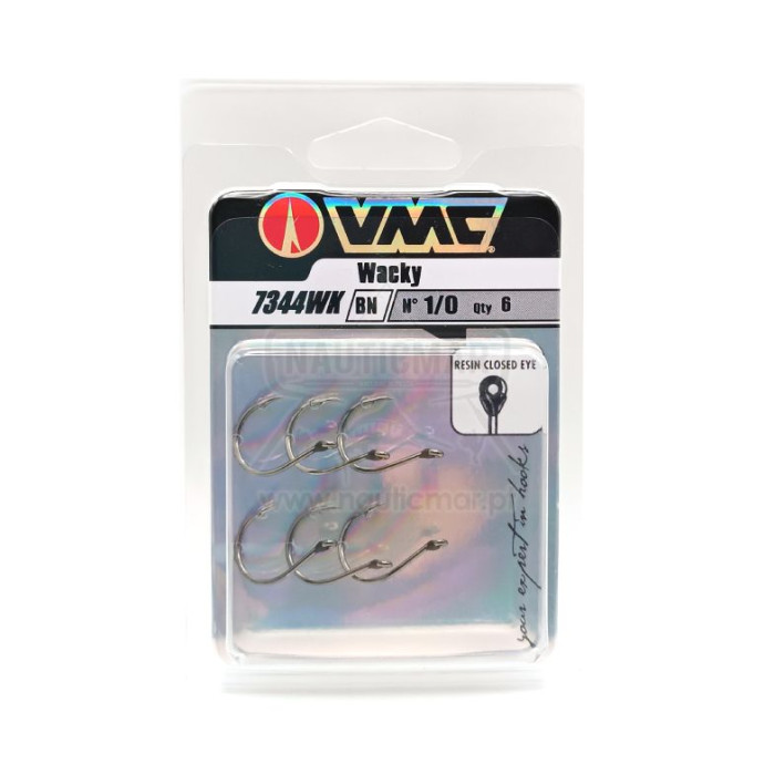 Anzóis VMC 7344 BN Nº1/0 6un | Nauticmar