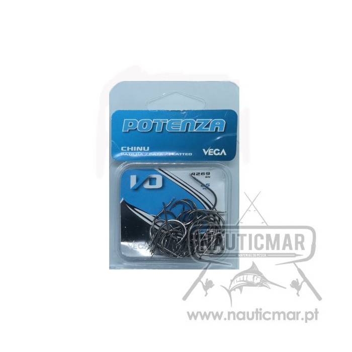 Anzóis Vega Potenza Chinu Patilha 4269BN Nº2/0 25un | Nauticmar
