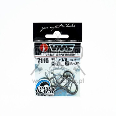 Anzóis VMC 7115 CB Nº1/0 Octopus Barbarian 10un | Nauticmar