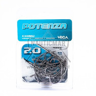 Anzóis Vega Potenza Chinu Argola 4269 BN Nº2/0 25un | Nauticmar