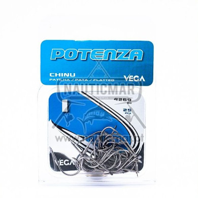 Anzóis Vega Potenza Chinu Patilha 4269BN Nº1 | Nauticmar