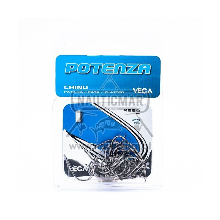 Anzóis Vega Potenza Chinu Patilha 4269BN Nº1 | Nauticmar