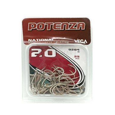 Anzóis Vega National Flatted 9284 NI Nº2/0 25un | Nauticmar