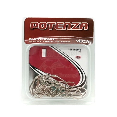 Anzóis Vega National Flatted 9284 NI Nº1 25un | Nauticmar