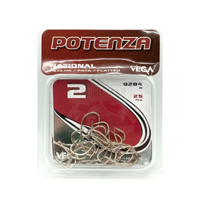 Anzóis Vega National Flatted 9284 NI Nº2 25un | Nauticmar