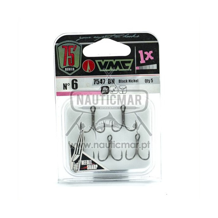 Anzóis Triplos VMC 7547 BN Nº6 5un | Nauticmar