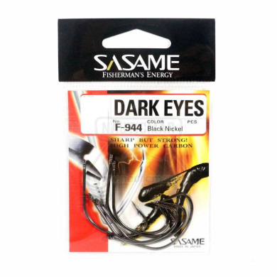 Anzóis Sasame F-944 Dark Eyes Black Nº1/0 | Nauticmar