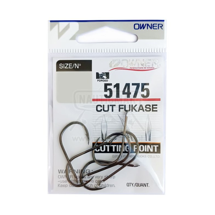 Anzóis Owner 51475 Cut Fukase Nº5/0 | Nauticmar