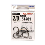 Anzóis Owner 51481 Cut Super Chinu Nº2/0 7un | Nauticmar