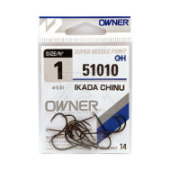 Anzóis Owner 51010 Ikada Chinu Nº1 14un | Nauticmar