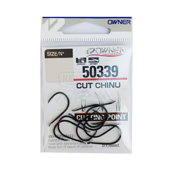 Anzóis Owner 50339 Cut Chinu Nº1 11un | Nauticmar