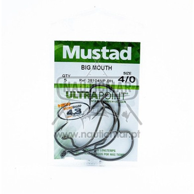 Anzóis Mustad Ultra Point 38104NP BN Nº4/0 | Nauticmar