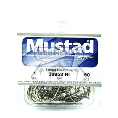 Anzóis Mustad Round 39853 NI Nº1 CX50 | Nauticmar