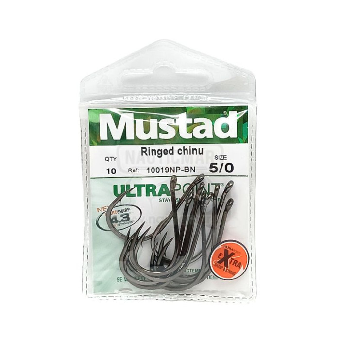 Anzóis Mustad Chinu Allround 10019NP BN Nº5/0 | Nauticmar