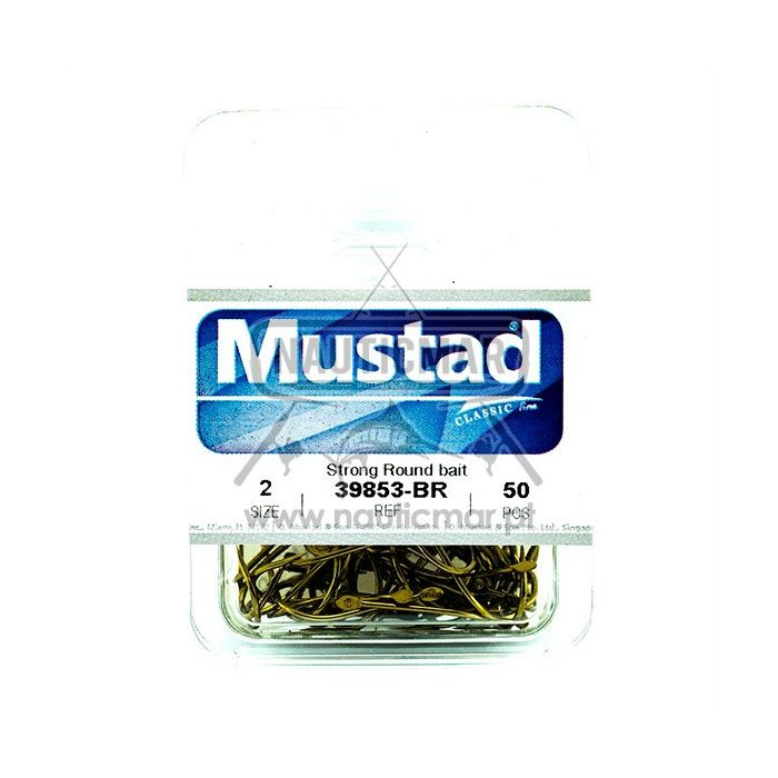 Anzóis Mustad Round 39853 BR Nº2 CX50 | Nauticmar